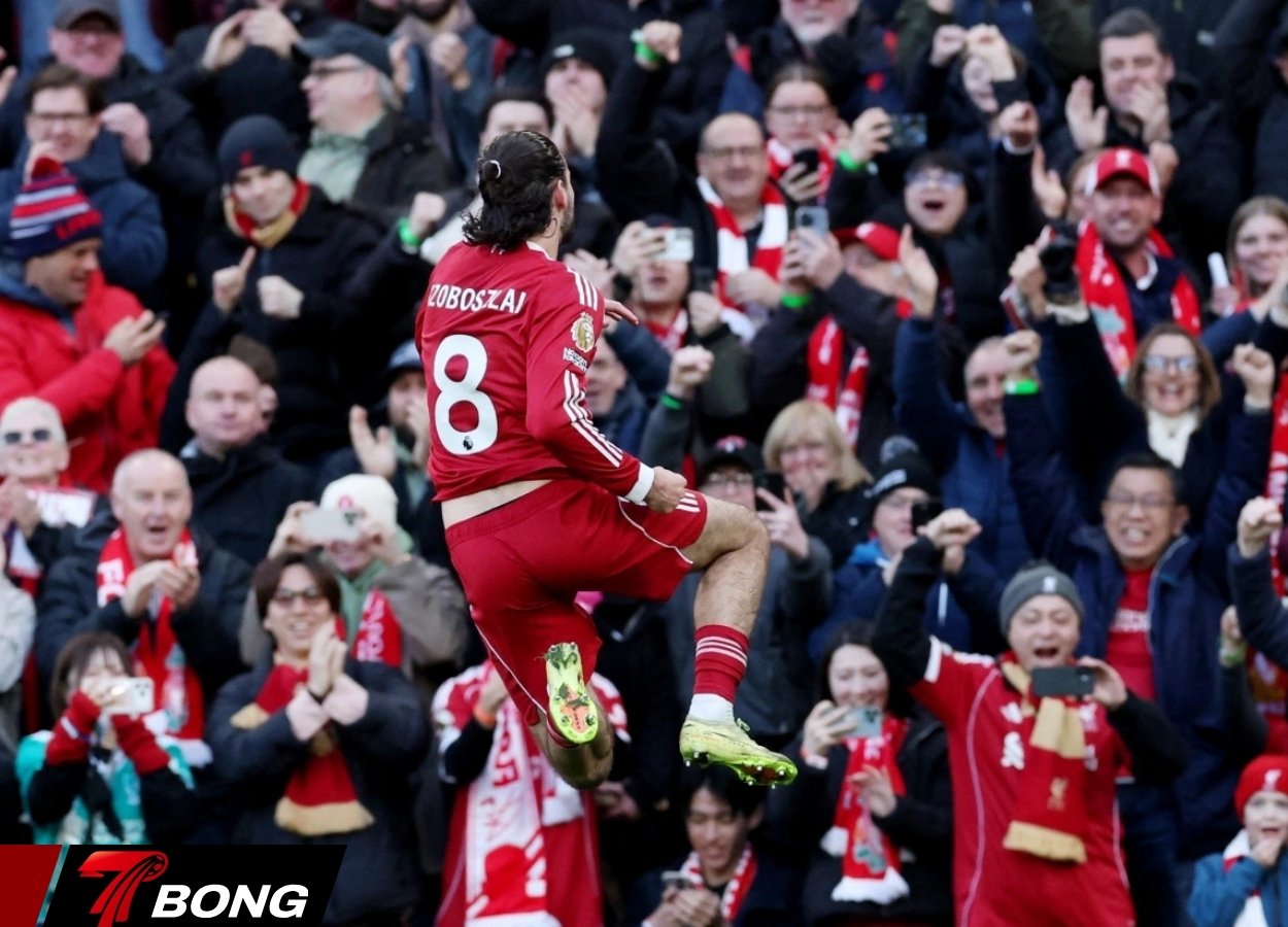 Dominik Szoboszlai đưa Liverpool vượt lên dẫn trước